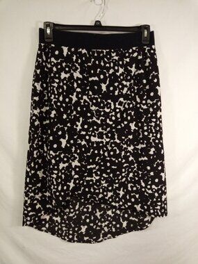 Cabi Dixon Women's Black & White Midi Skirt Sz. M